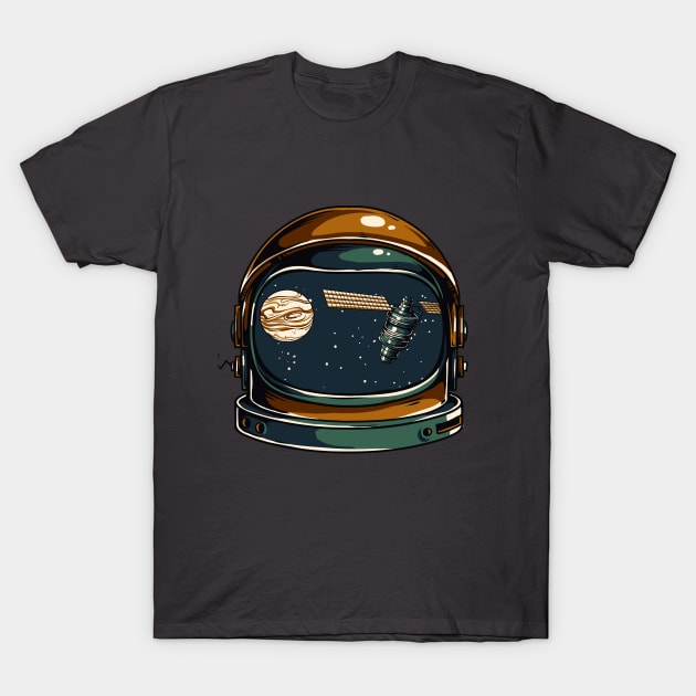 The Space Helmet T-Shirt by eufritz